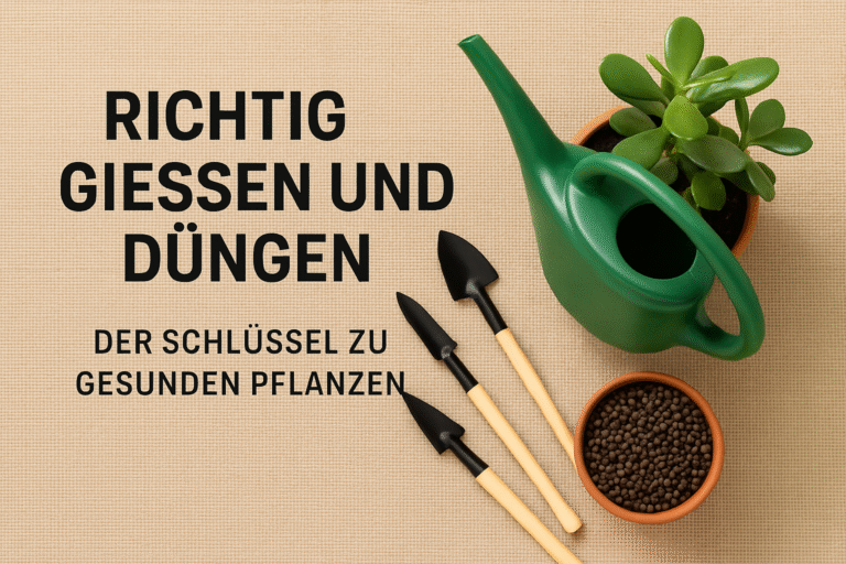 🌿 Richtig gießen und düngen – So gedeihen deine Pflanzen gesund und kräftig